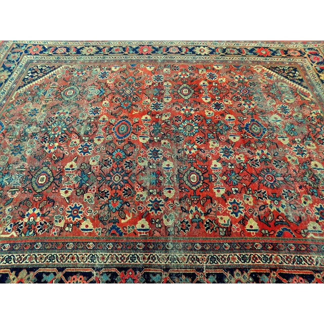 Rare Antique Persian Mahal Rug. 7'7"x 10'2" For Sale - Image 14 of 16