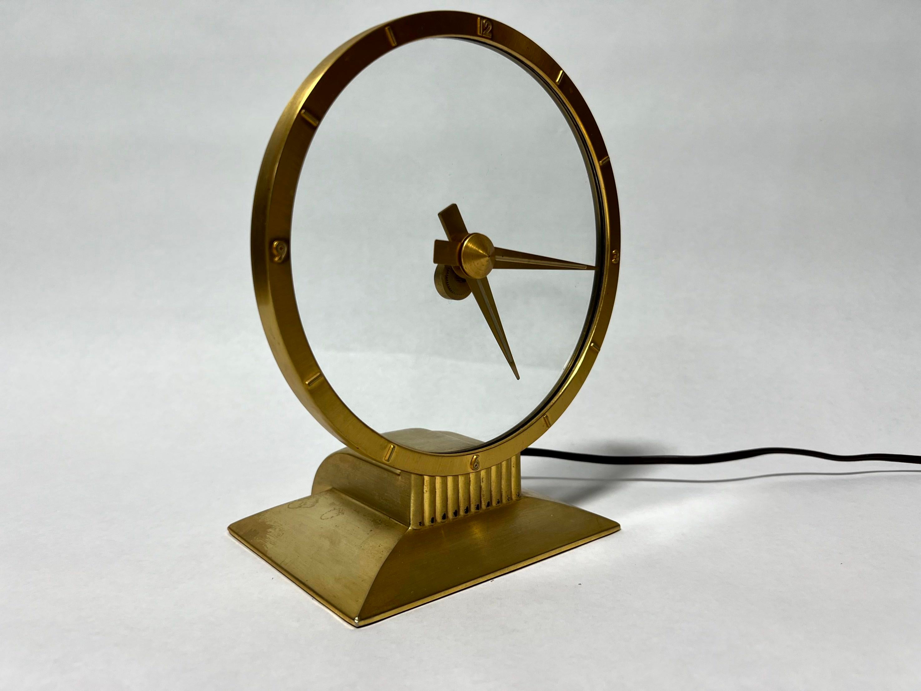 1950s Jefferson Golden Hour Electric Mystery Clock | Chairish
