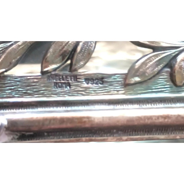 1910s Topazio Portuguese Sterling Silver Crystal Centerpiece Jardiniere Dragon Handles For Sale - Image 18 of 18