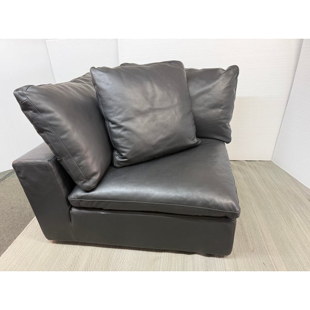 Design Plus Gallery presents a Leather Corner Chair from the Cloud Collection by Timothy Oulton for Restoration Hardware....