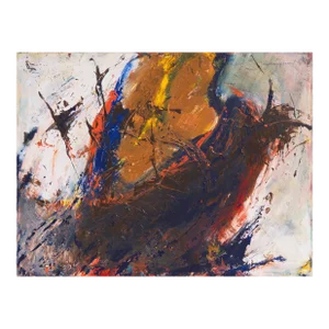 'Action Abstract, Ivory & Saffron' by Marlene Bremer, Paris, National Association Women Artists