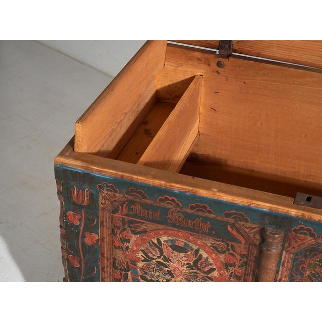 Hand Painted Trunk, 1847 For Sale - Image 10 of 18