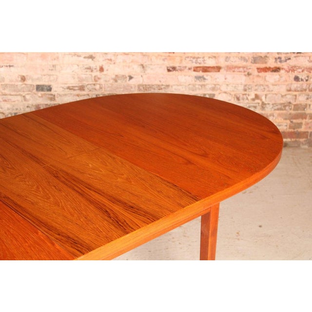 Wood Mid-Century Danish Extendable Teak Dining Table by Bernhard Pedersen & Son, 1960s For Sale - Image 7 of 15
