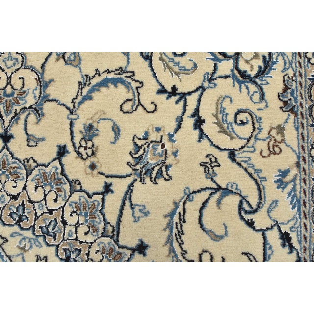 Nain Rug 6’4” X 6’10” Ivory Wool Vintage Traditional Hand-Knotted Carpet For Sale - Image 10 of 14