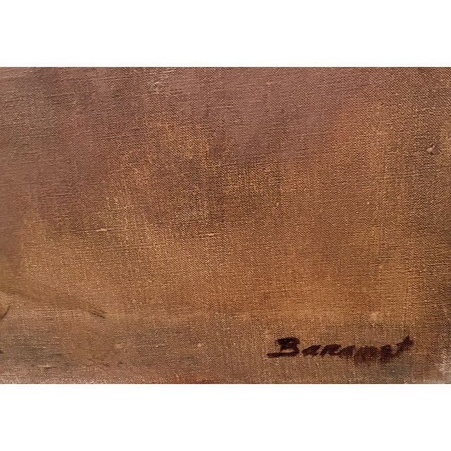 Realism Original Oil on Canvas "Reclining Nude"-Robert Baranet-1967 For Sale - Image 3 of 6