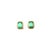 Metal Natural Emerald Diamond Stud Earrings 14k Y Gold 1.85 TCW Certified For Sale - Image 7 of 14