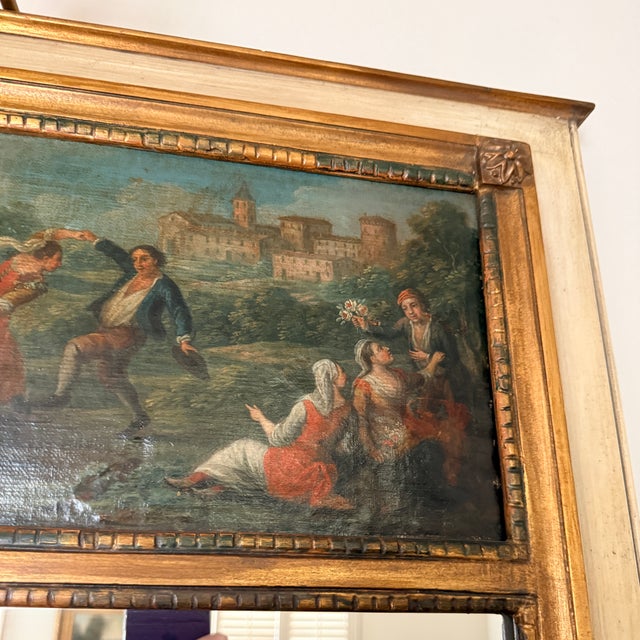 Early 20th Century Trumeau Mirror (Dancing) For Sale - Image 5 of 7