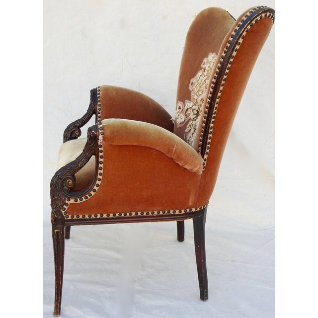 Mid 19th Century Mid-19th Century James K. Polk Wingback Chair For Sale - Image 5 of 13