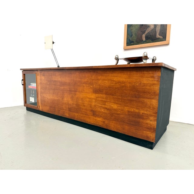 Large Vintage Oak Trade Counter, 1960s For Sale - Image 13 of 18
