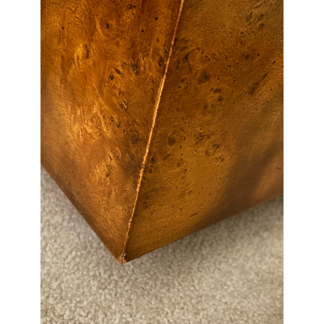 Wood MCM Large Burl Wood Coffee Table For Sale - Image 7 of 9