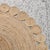 Handwoven Natural Jute Round Braided Area Rug With Scalloped Medallion Border For Sale - Image 4 of 12
