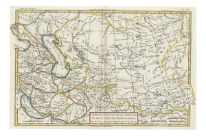 Antique Map of Middle East, Georgia and Tartary by Bonne, 1780s