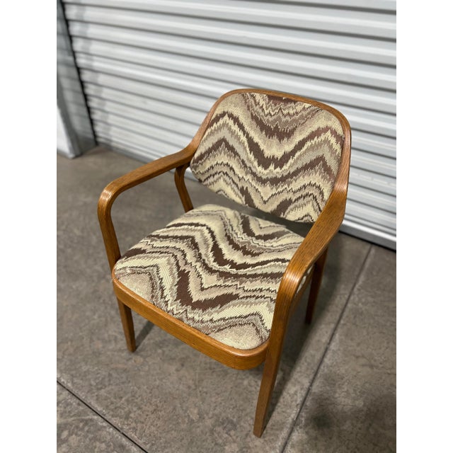 Vintage Bentwood Armchair, Don Petit for Knoll Circa 1970s For Sale In Pittsburgh - Image 6 of 11