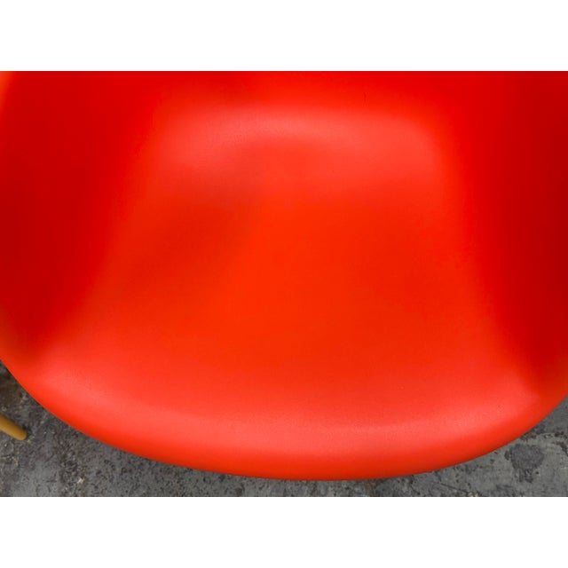 Red Charles + Ray Eames for Herman Miller Molded Plastic Armchairs, Pair For Sale - Image 8 of 12