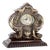 Wooden Table Regulator Clock with Silver Relief Application and Rosewood Tremolos For Sale