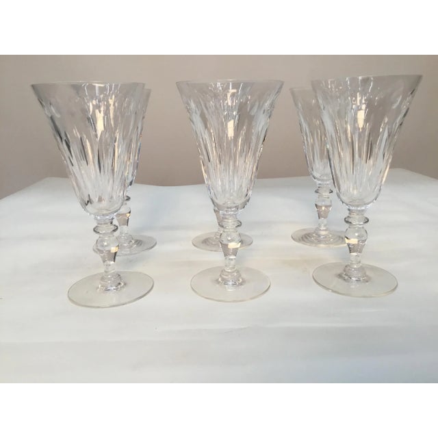 1950s St. George Pattern by Howkes Wine Glasses-Set Of 6 For Sale In Providence - Image 6 of 10