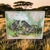 Vintage Mid-Century Signed Fini Impasto Zebra Painting on Canvas, 49” For Sale - Image 4 of 6