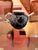 A striking and uniquely expressive vintage studio art pottery teapot featuring a bold, high-contrast design. The spherical...