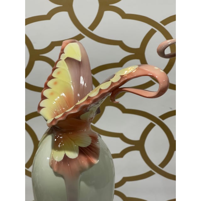 Vintage Franz Collection Papillon Butterfly Spread Wings Vases Set of