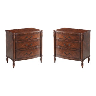 Pair of Federal Style Mahogany Bedside Chests For Sale