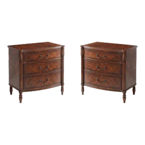 Pair of Federal Style Mahogany Bedside Chests