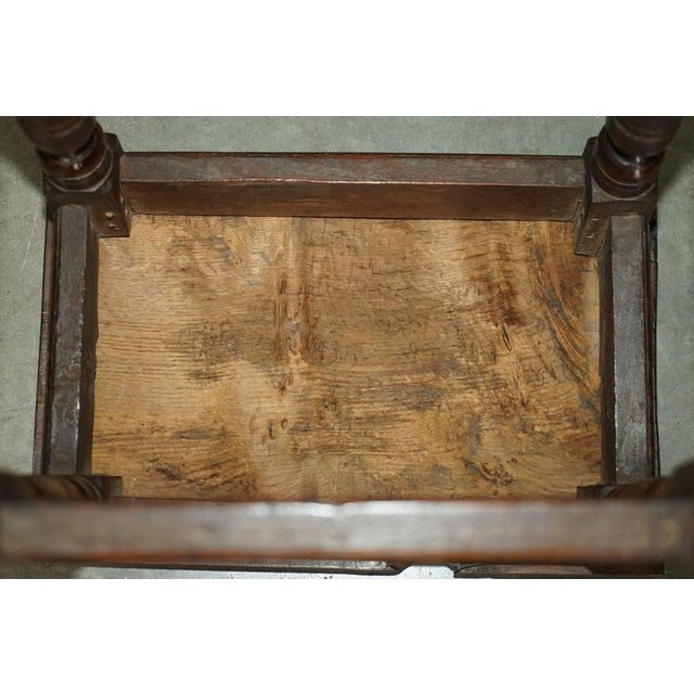 Mid-17th Century English Oak Joint Stool For Sale - Image 18 of 18