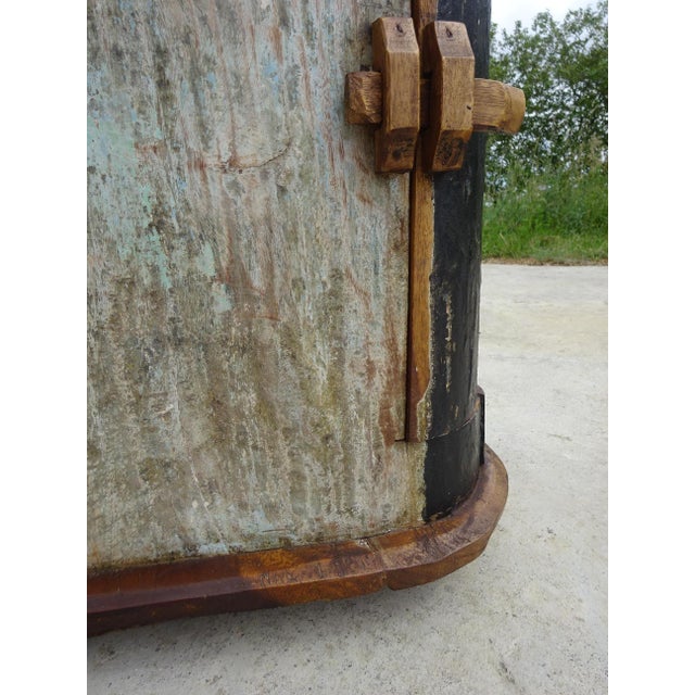 Small Cabinet in Canoe Wood and Teak, 2000s For Sale - Image 12 of 18