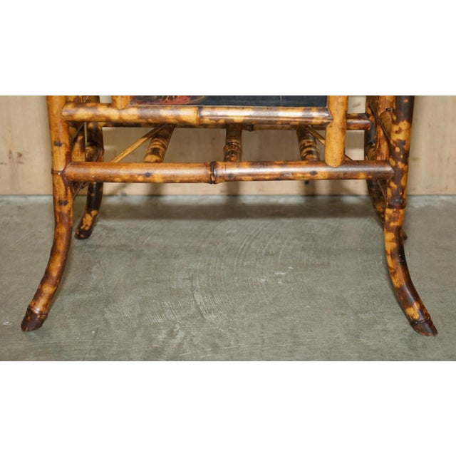 Movement Bamboo Carved Chinese Magazine Paper Rack, 1880s For Sale - Image 6 of 18