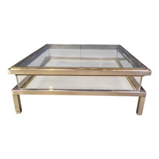 Vintage Sliding Top Coffee, 1970s For Sale