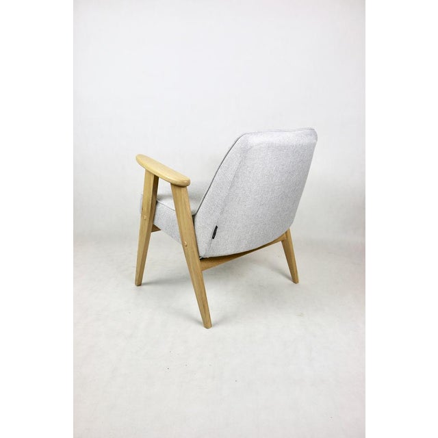 Beige Beige & Gray Model 366 Lounge Chair by Józef Chierowski, 1970s For Sale - Image 8 of 15