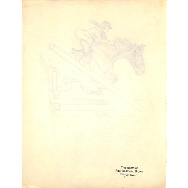 Art Sz: 11"H x 8 3/8"W 1944 Provenance stamp on verso: The Estate of Paul Desmond Brown *Book sold separately*