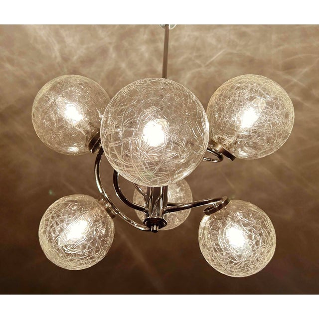 Vintage Space Age Sputnik Pendant Light, 1970s For Sale - Image 14 of 18