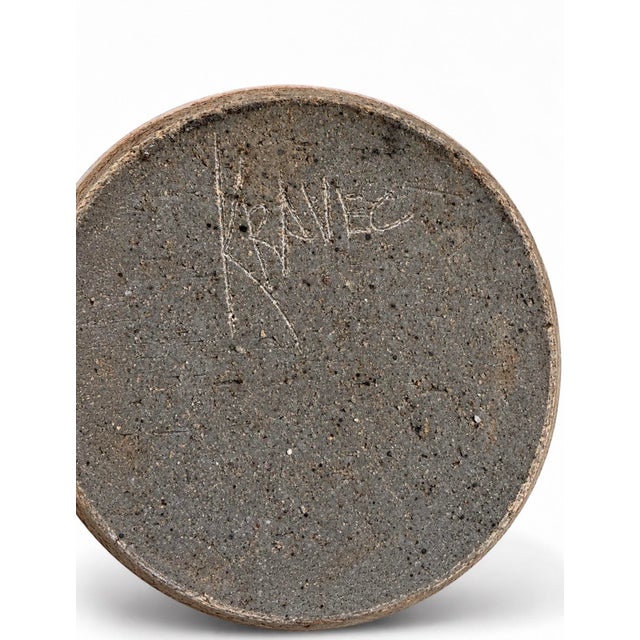 Kravec Studios Abstract Stoneware Vase For Sale In Miami - Image 6 of 8