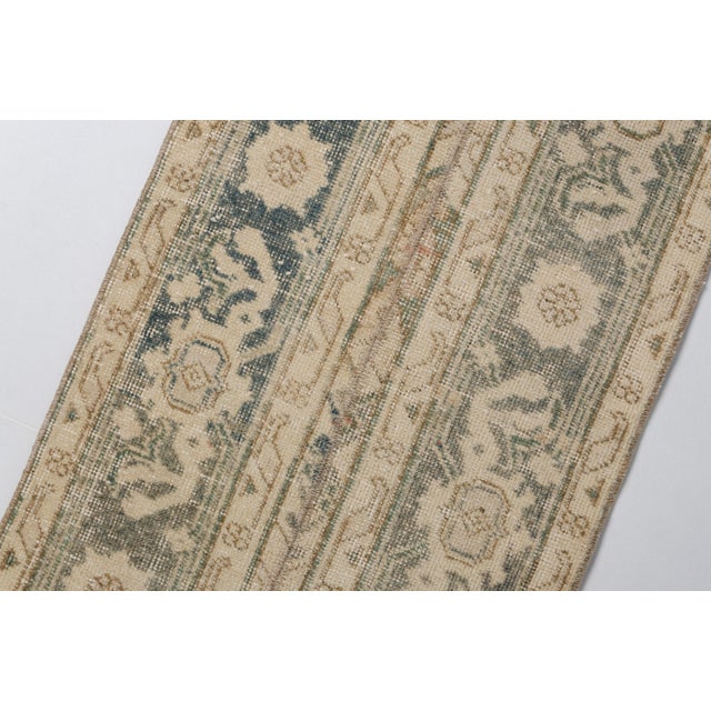 Vintage Handknotted Wool Runner For Sale - Image 6 of 10