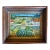 Vintage Original Impressionist Farm Landscape Painting in Antique Shadow Box Frame For Sale