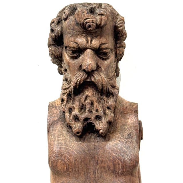 19th Century European Hercules Herm Architectural Carving For Sale - Image 14 of 18