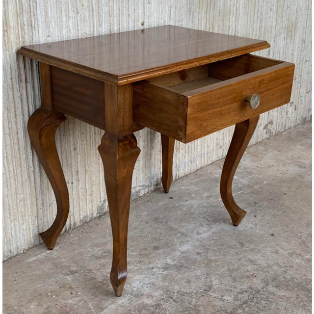 20th Century Spanish Nightstands with Drawers - a Pair For Sale - Image 9 of 12