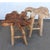 Contemporary Rustic Live Edge Stools - A Pair For Sale - Image 3 of 6
