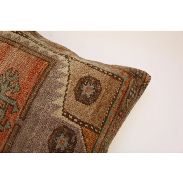 Contemporary Bohemian Decorative Vintage Rug Pillow Cover For Sale - Image 11 of 13
