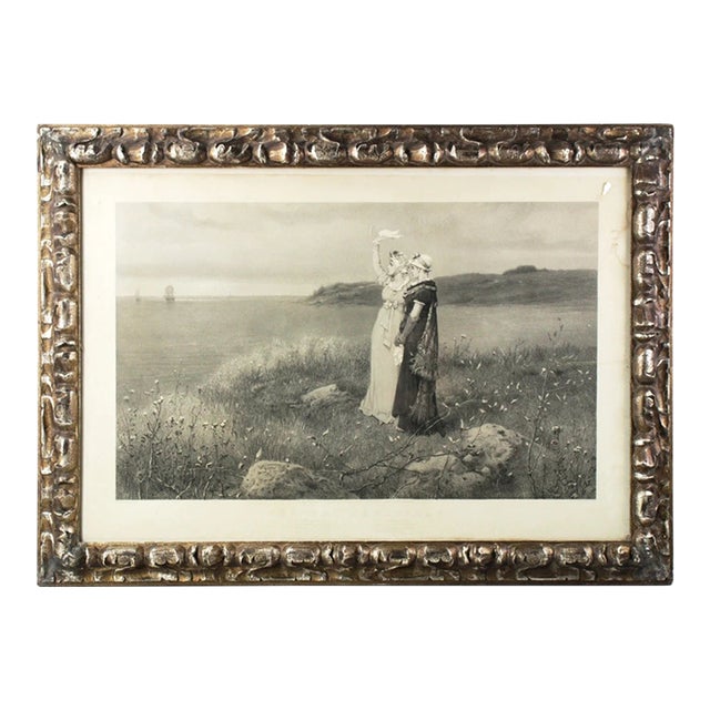 Late 20th Century The Two Farewells ~ George Henry Boughton / Framed Under Glass For Sale