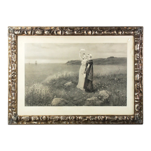 Late 20th Century The Two Farewells ~ George Henry Boughton / Framed Under Glass