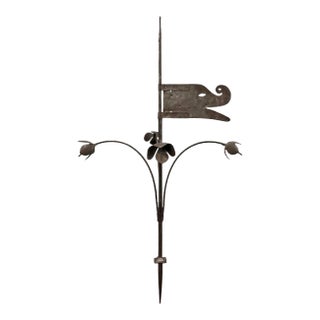 18th Century French Wrought-Iron Dragon Weathervane For Sale