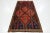 Orange Handmade Vintage Persian Shiraz Scatter Wool Rug in Terracotta Color For Sale - Image 8 of 9