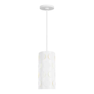 Kate Spade by Visual Comfort Studio Dottie Pendant, Matte White, Small For Sale