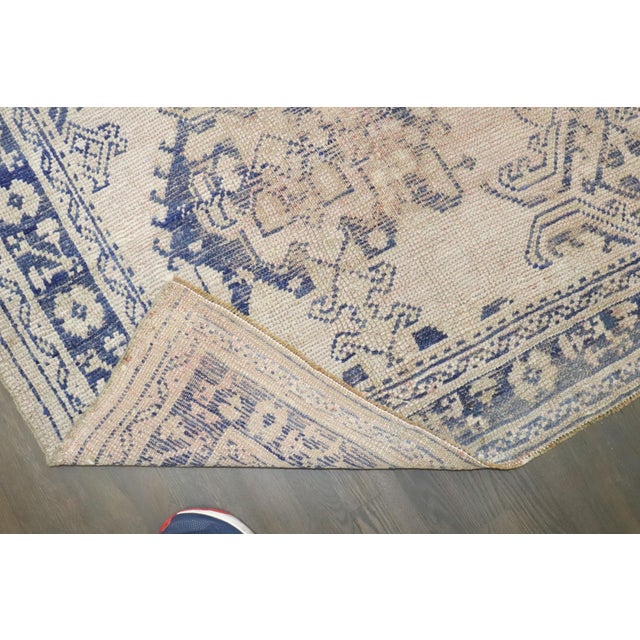 Textile Antique Crab Oushak, 7'1'' X 9'7'' For Sale - Image 7 of 10