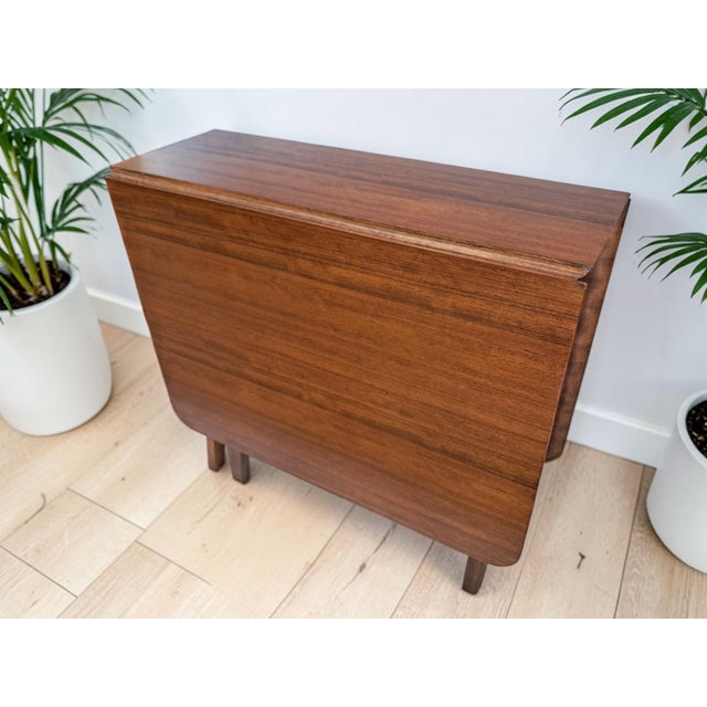 Mid-Century Teak Gate Leg Dining Table Drop Leaf in the style of G Plan, 1970s For Sale - Image 12 of 18