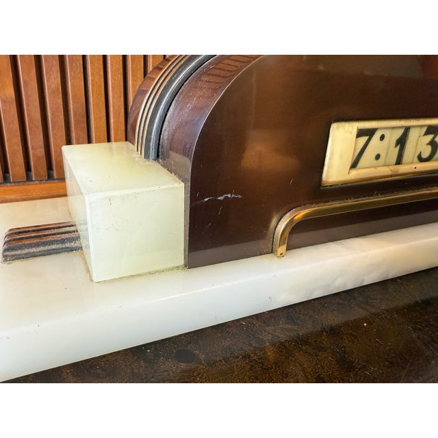 Kem Weber for Lawson Clock Co Manhattan Cyclometer Clock C1930s For Sale - Image 11 of 14