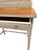 Vintage Mid Century Wicker & Wood Top Writing Desk With Drawer For Sale - Image 4 of 8