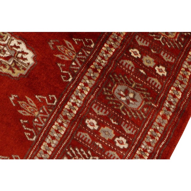 Rustic Bokhara Rust/Gray Hand Knotted Wool Rug For Sale In New York - Image 6 of 9
