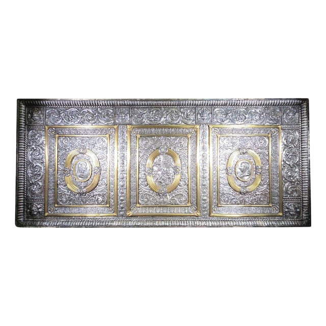 17th-Century Italian Silver and Gilt Silver Altar Panel For Sale